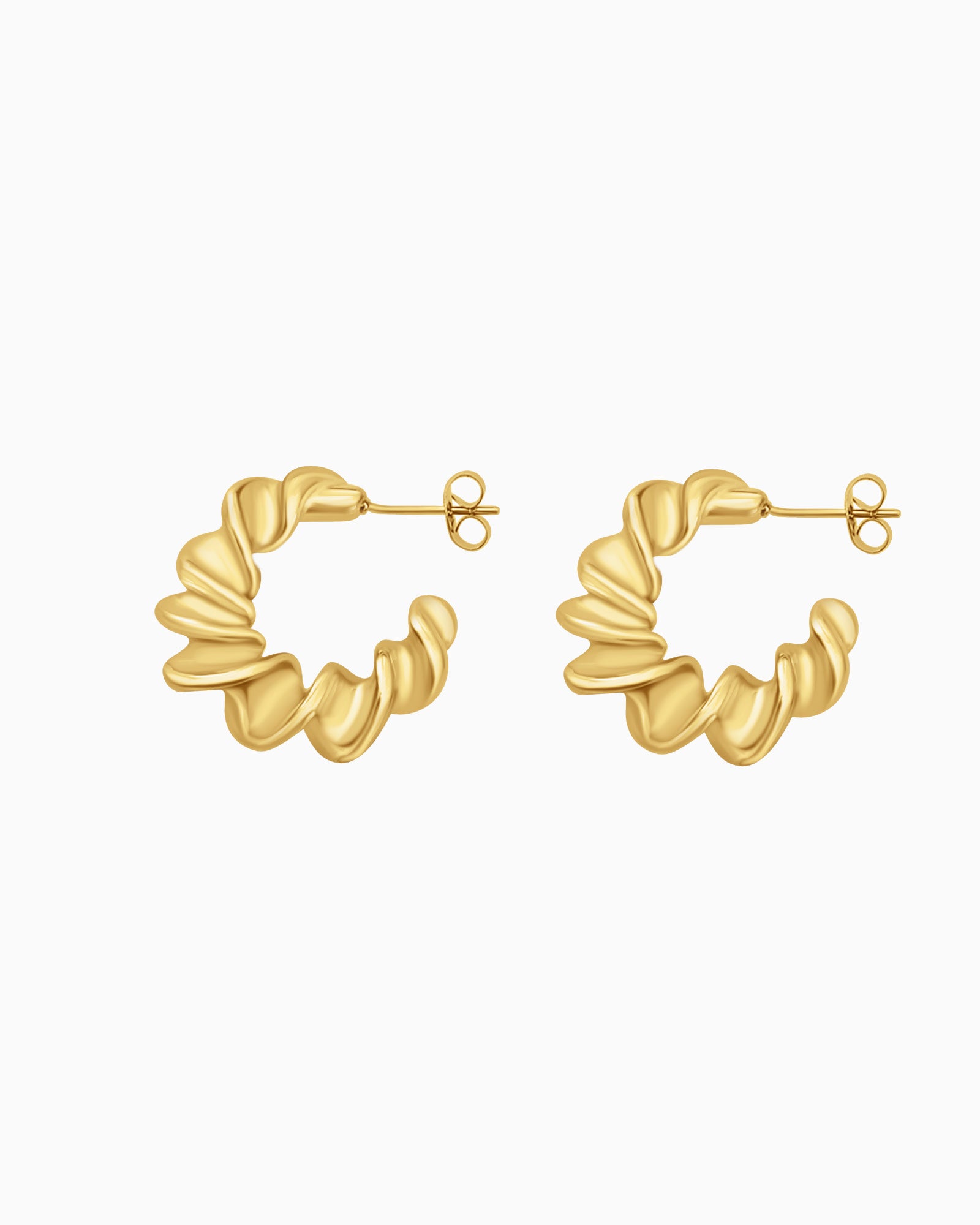 Drift Twisted Stud Hoops