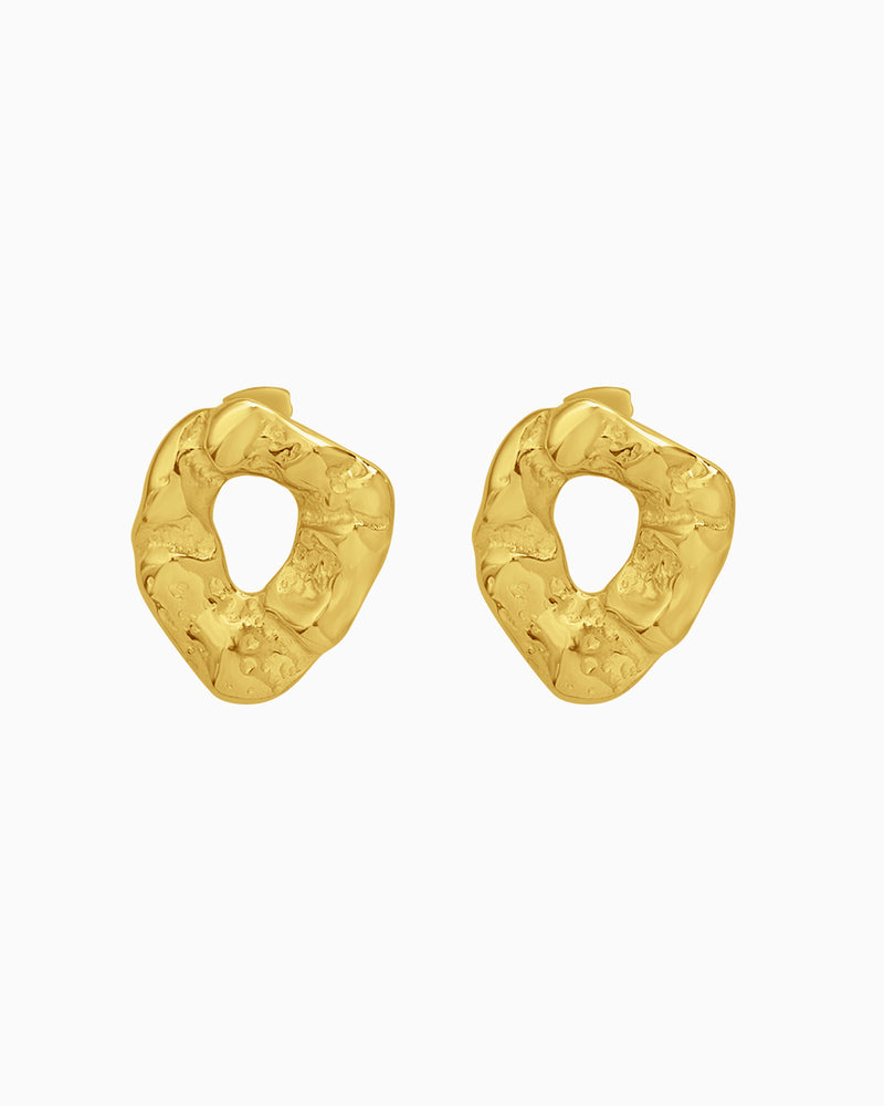Cascada Organic Open Centre Stud Earrings