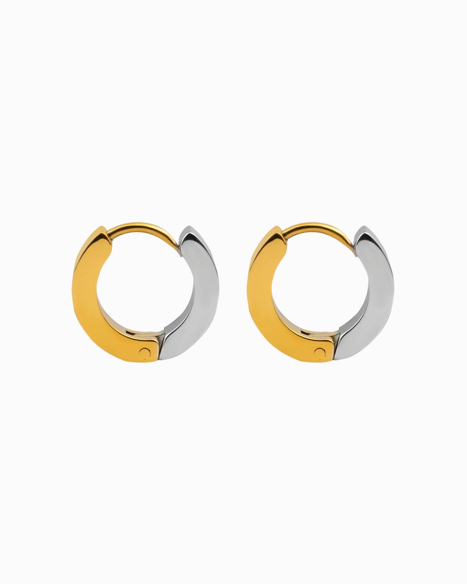 Two‑Tone Hoops & Ear Cuff Set