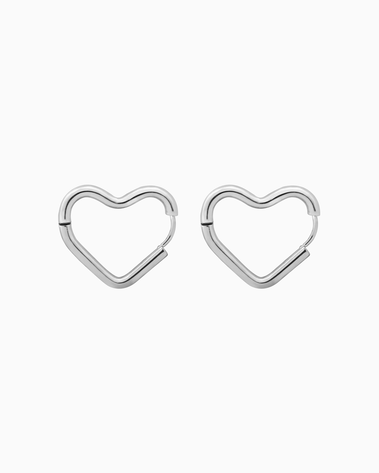 Essentials Heart Shaped Hoops