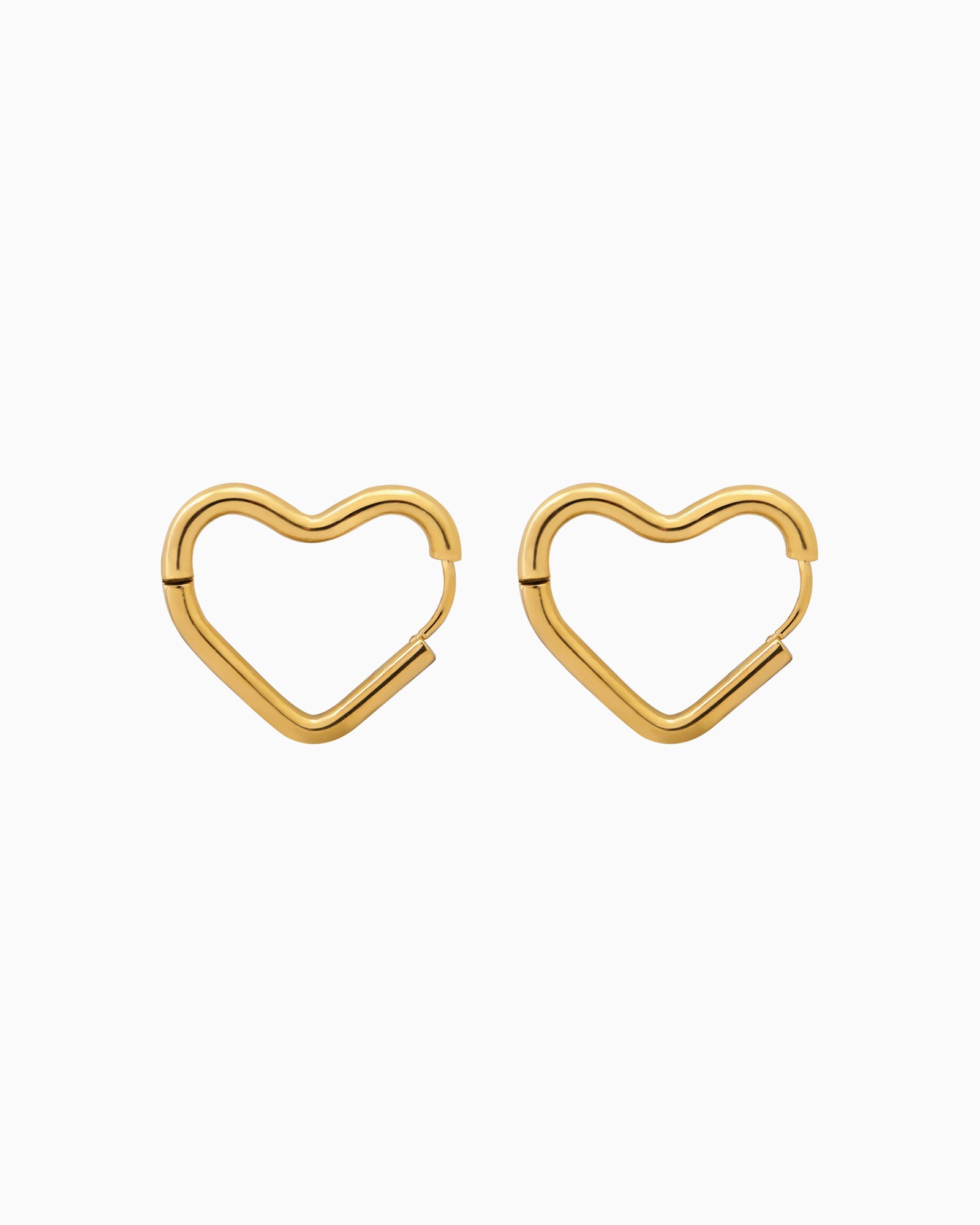 Essentials Heart Shaped Hoops