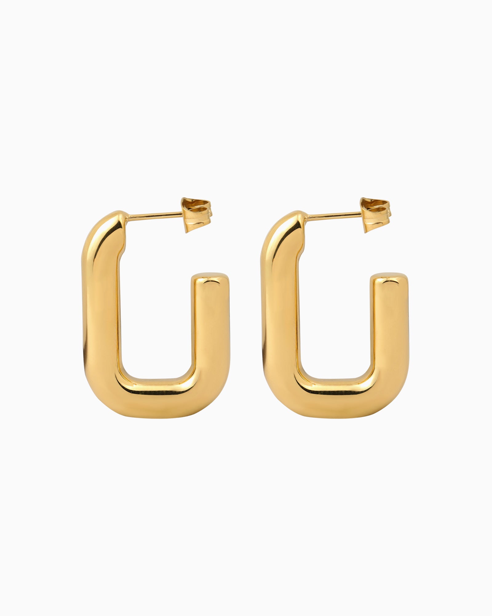 Essentials Thick Tubular Stud Hoops