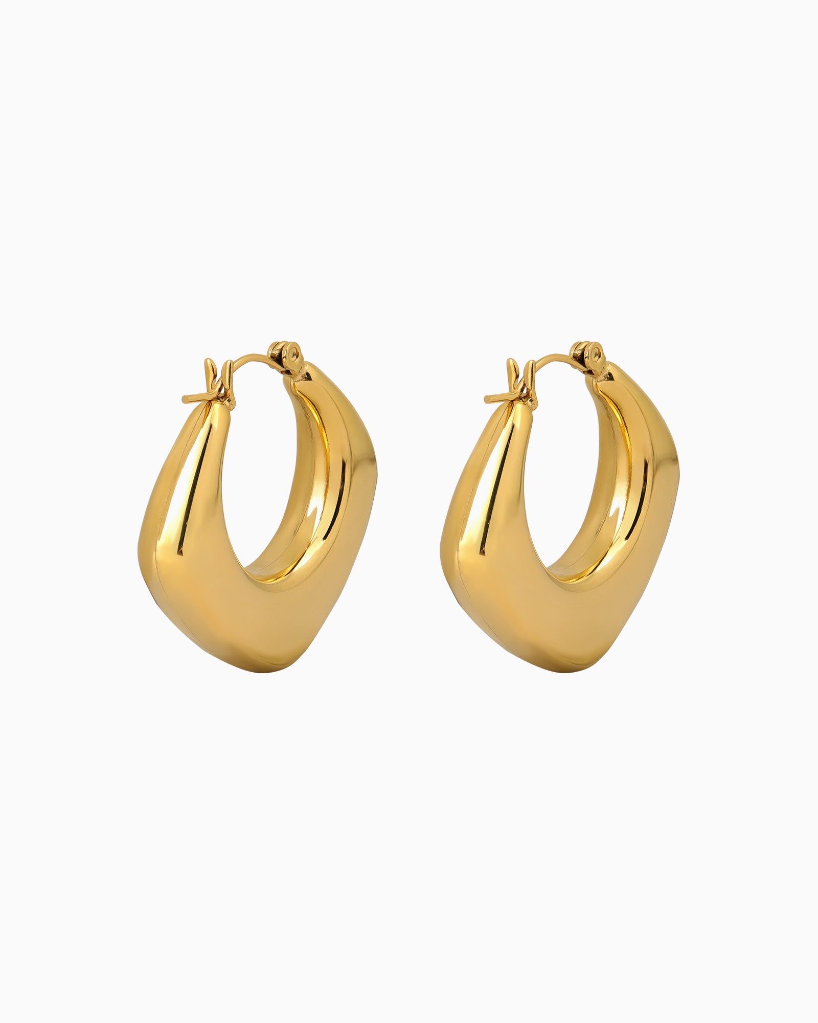 Essentials Thick Triangle Huggie Hoops