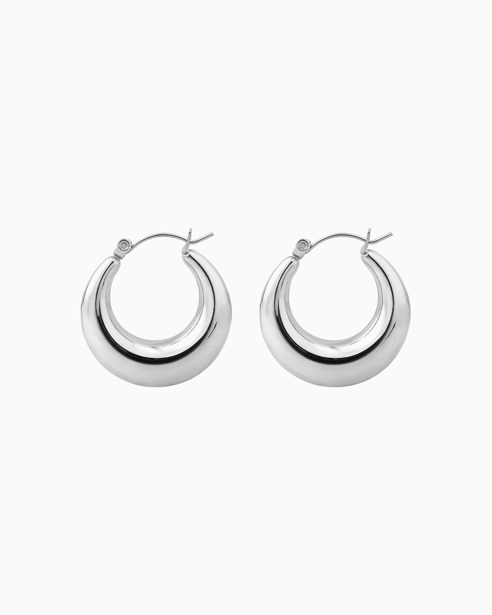 Essentials Bold Polished Hoops