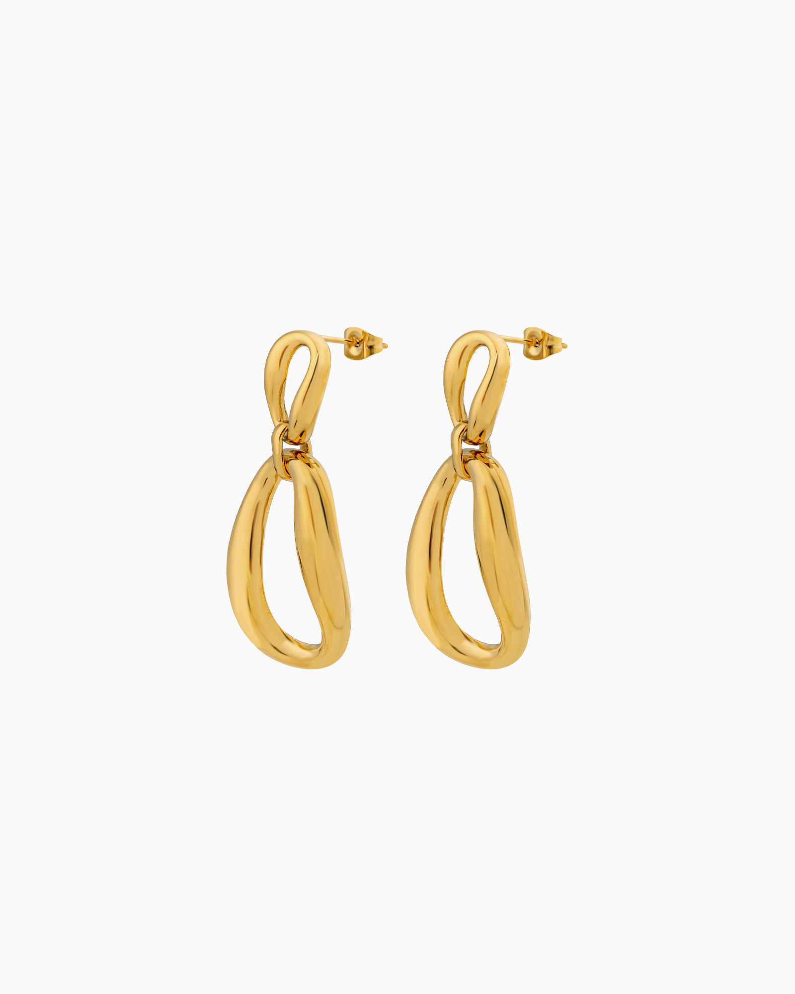 Aurelia Intertwined Oval Drop Stud Earrings | Zoe Olivia Jewellery Australia
