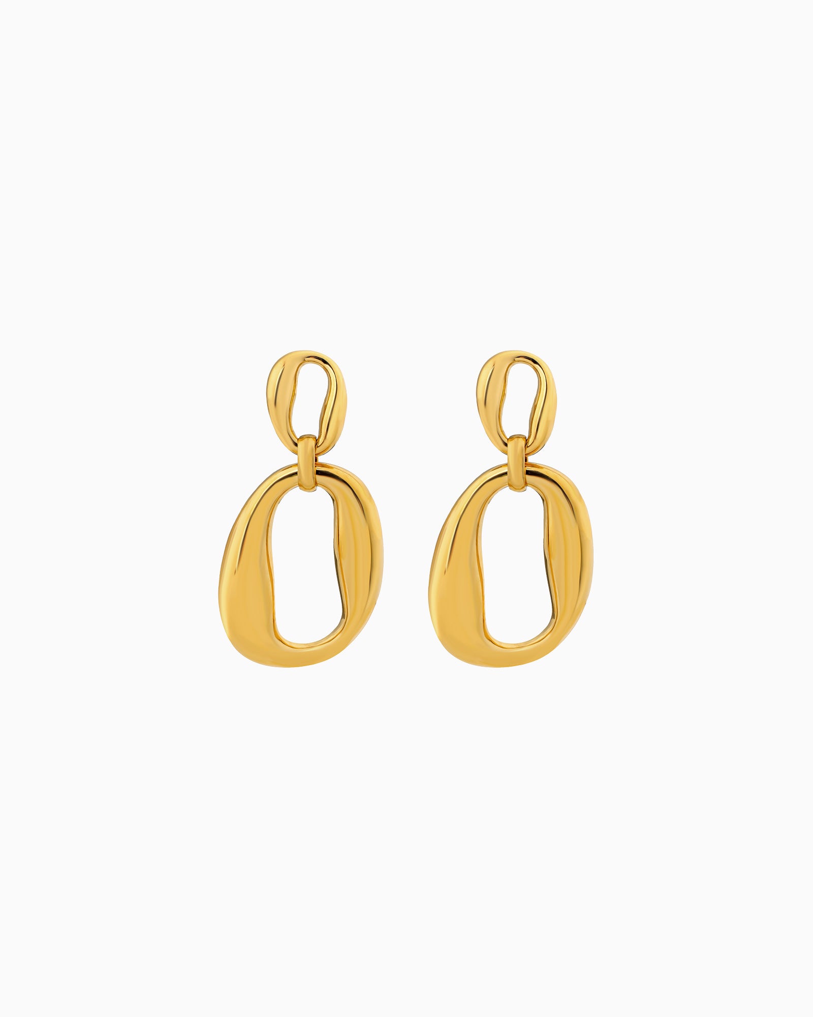 Aurelia Intertwined Oval Drop Stud Earrings | Zoe Olivia Jewellery Australia
