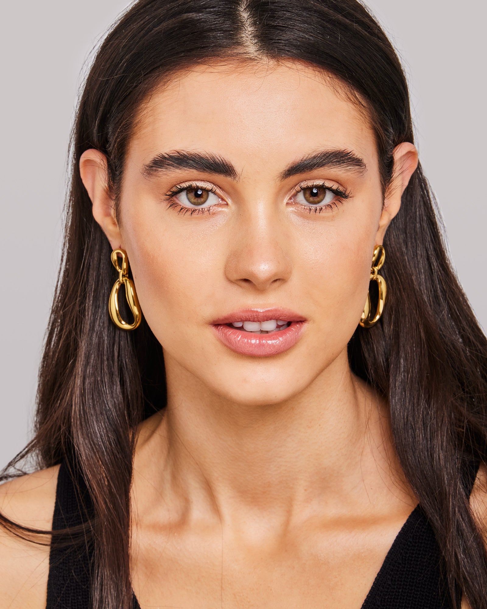 Aurelia Intertwined Oval Drop Stud Earrings | Zoe Olivia Jewellery Australia