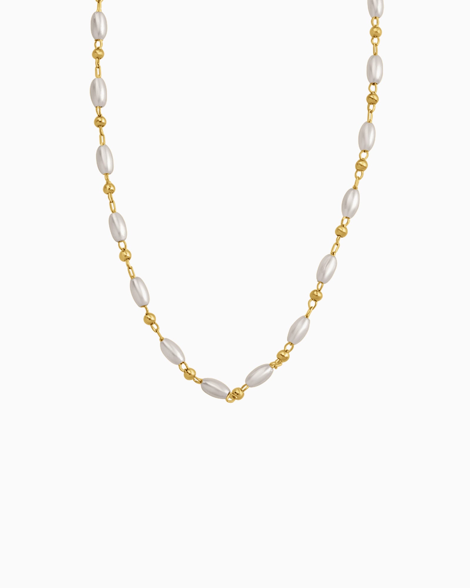 Opaline Pearl and Bead Necklace