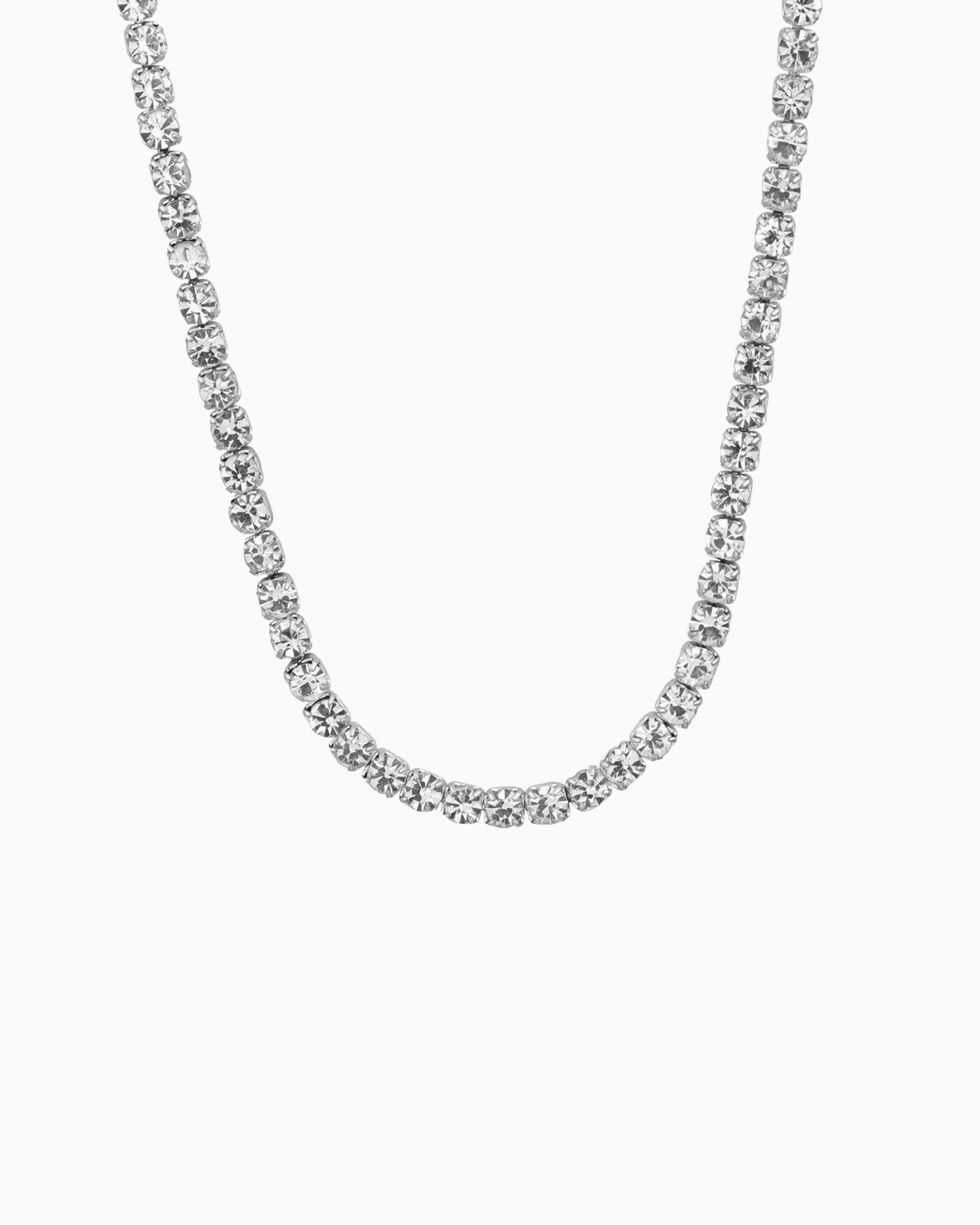 Classic Cubic Zirconia Tennis Necklace