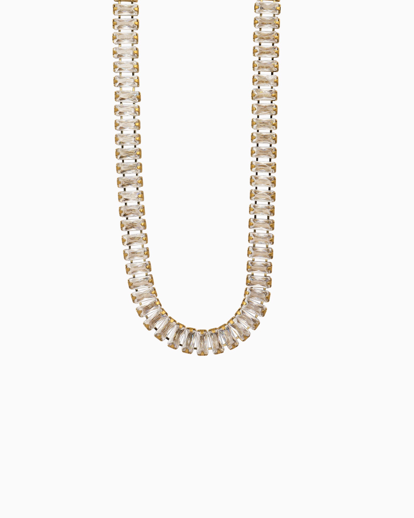 Aurora Classic Cubic Zirconia Slider Tennis Necklace