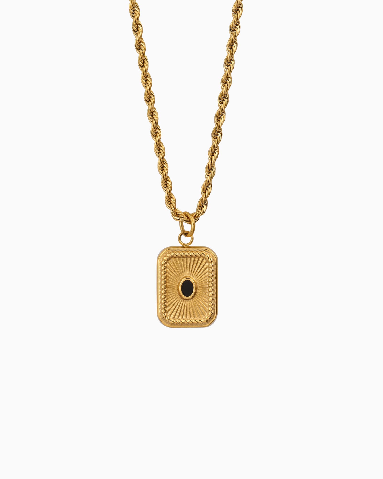 Aurora Rope Twist Pendant Necklace