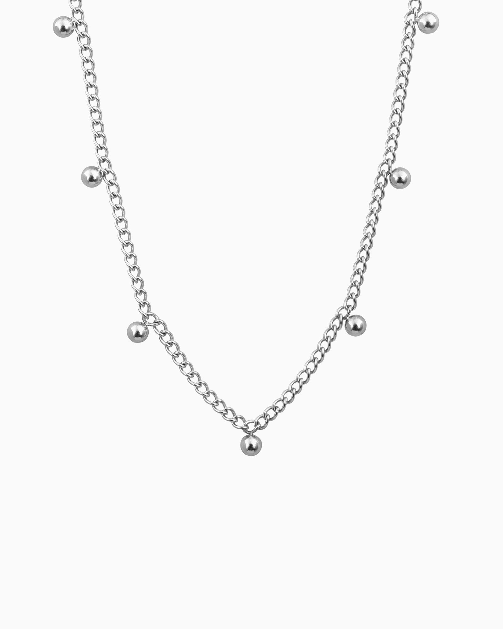 Essentials Elegant Scattered Sphere Necklace