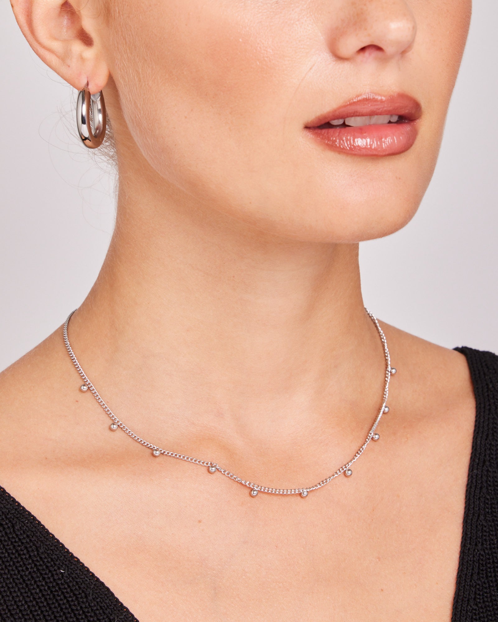 Essentials Elegant Scattered Sphere Necklace | Zoe Olivia Jewellery Australia