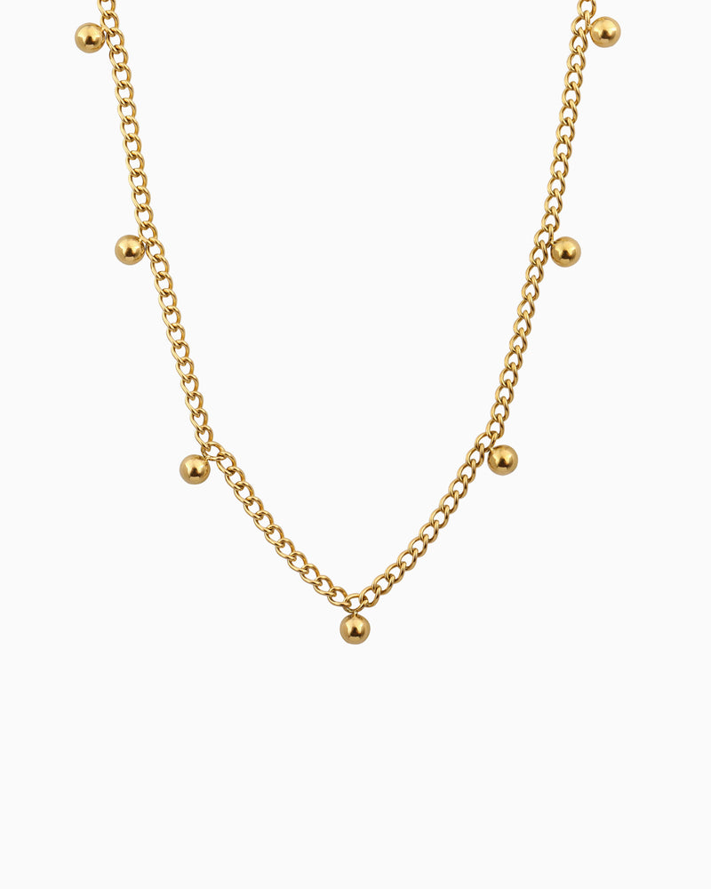 Essentials Elegant Scattered Sphere Necklace