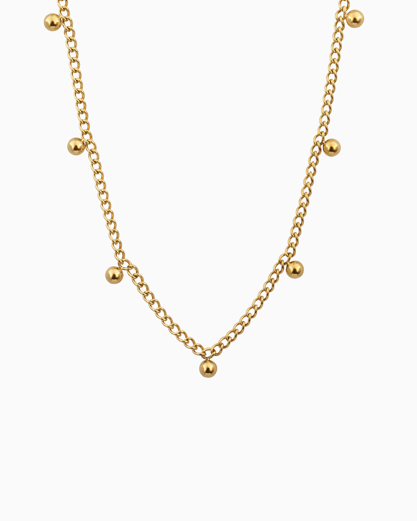 Essentials Elegant Scattered Sphere Necklace