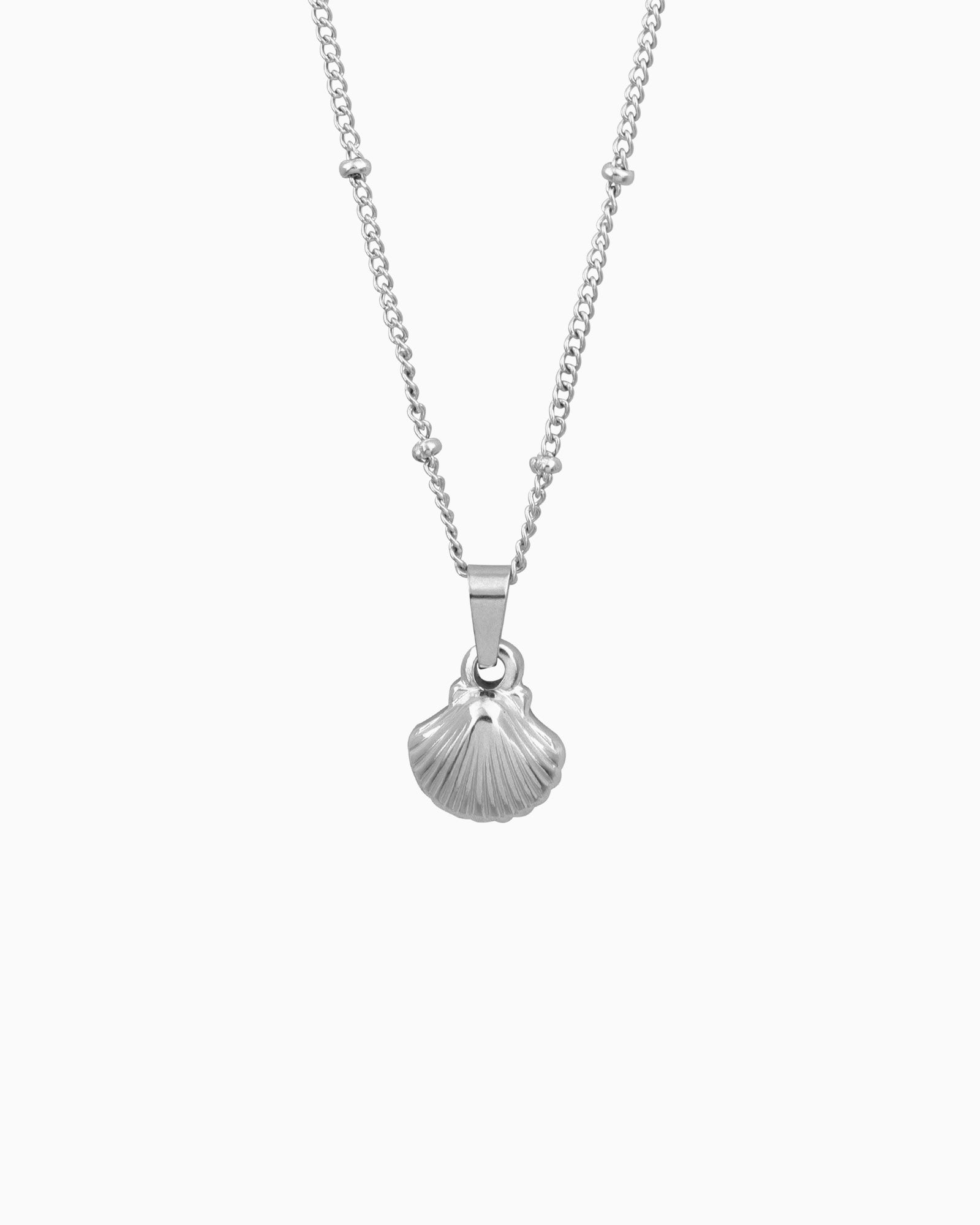 Drift Intermittent Bead and Shell Necklace