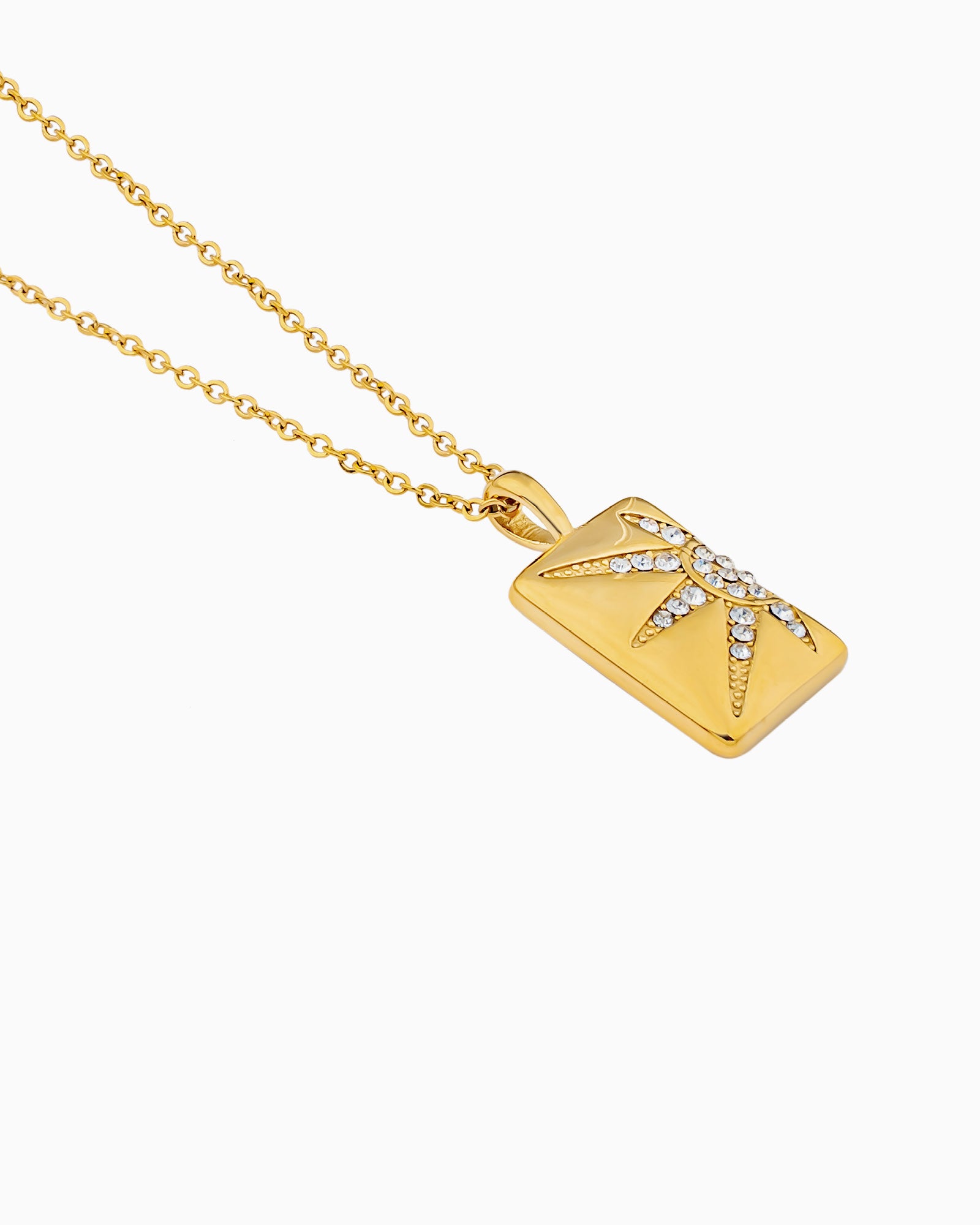 Solara Cubic Zirconia Sun Pendant Necklace | Zoe Olivia Jewellery Australia