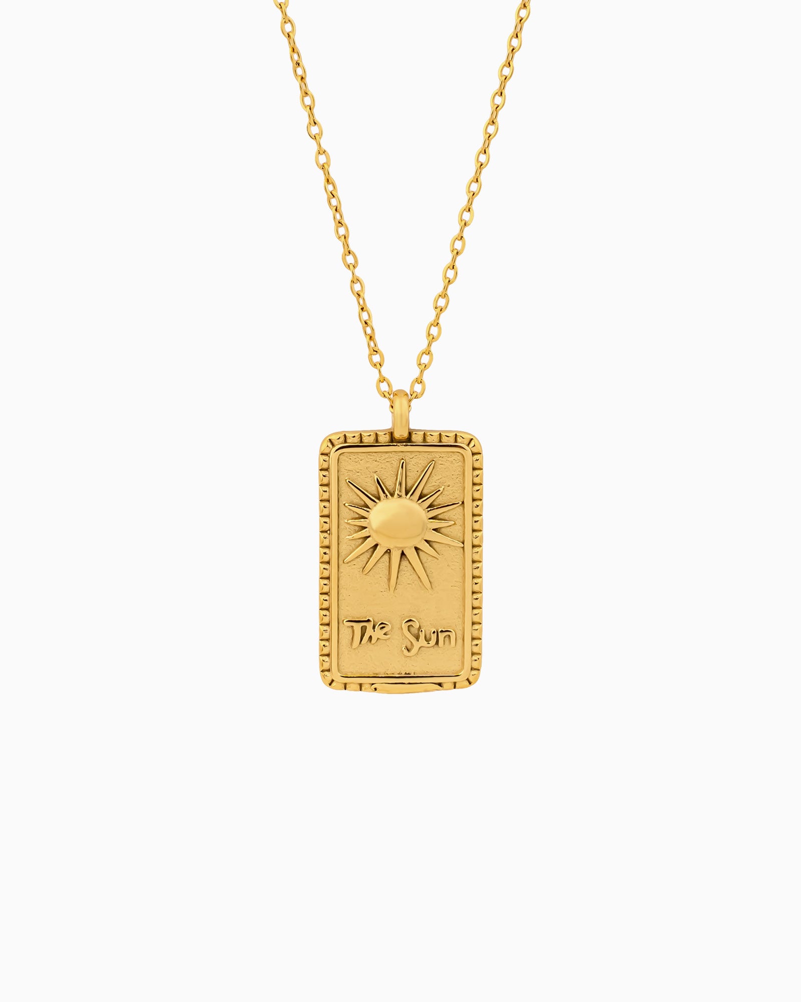 Solara Sunshine Tag Necklace | Zoe Olivia Jewellery Australia
