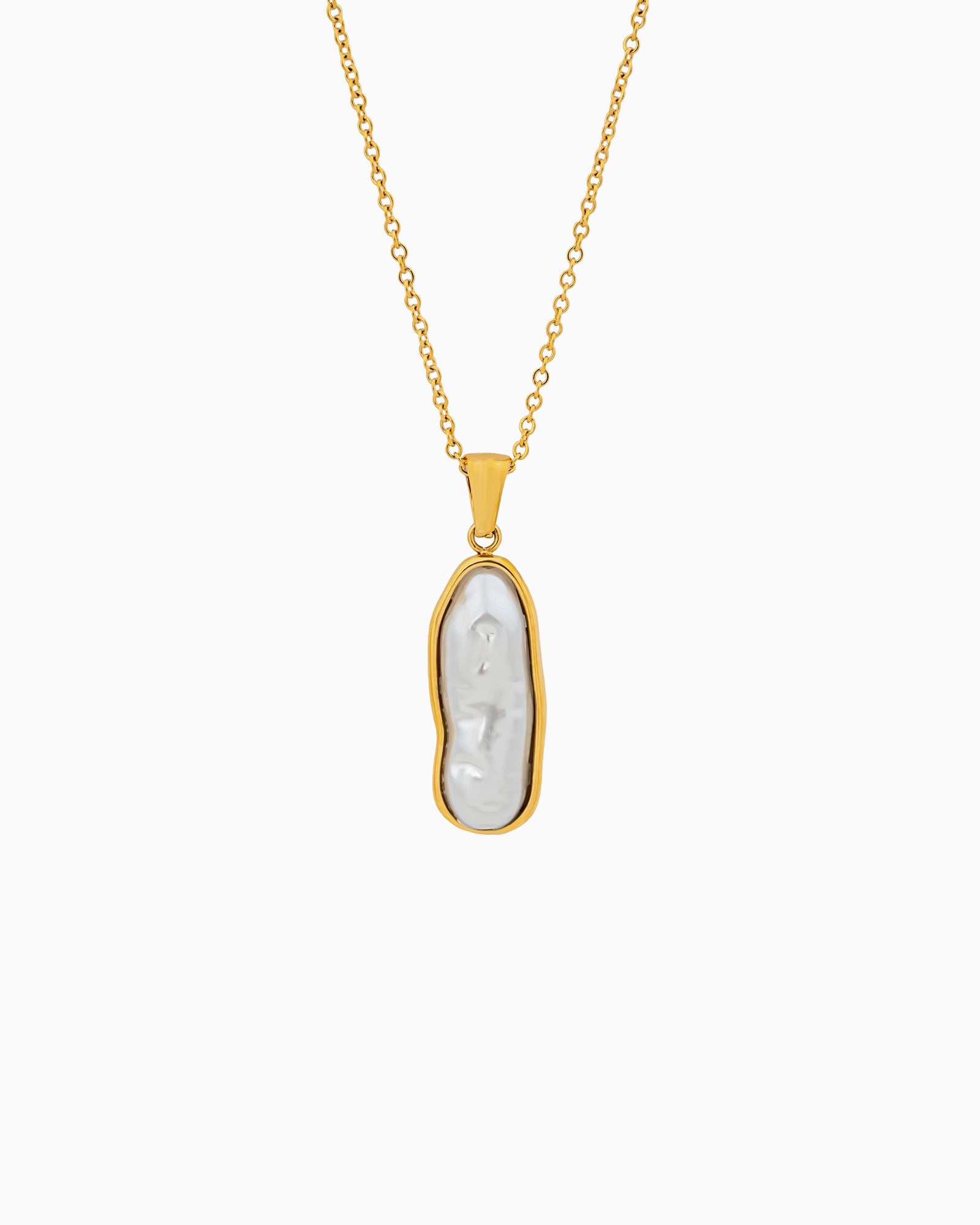 Luna Long Pearl Pendant Necklace | Zoe Olivia Jewellery Australia