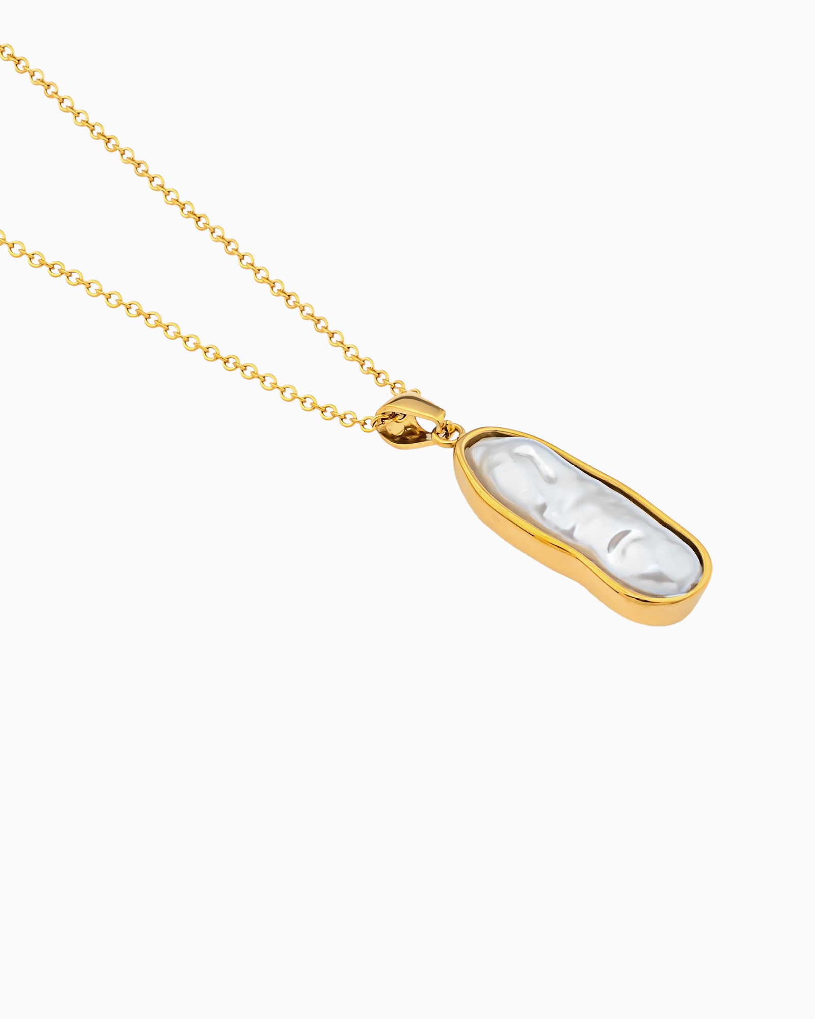 Luna Long Pearl Pendant Necklace | Zoe Olivia Jewellery Australia