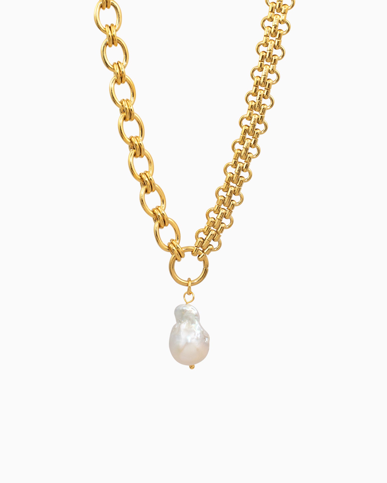 Luna Chunky Pearl Statement Necklace | Zoe Olivia Jewellery Australia