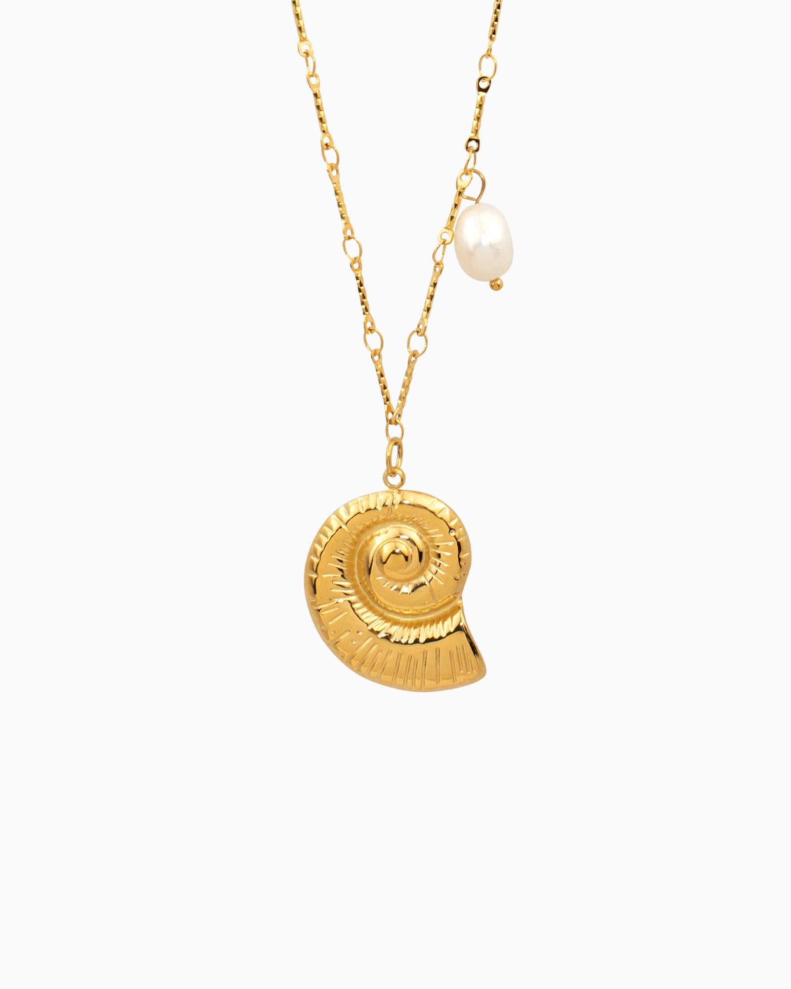 Solara Freshwater Pearl and Shell Necklace | Zoe Olivia Jewellery Australia