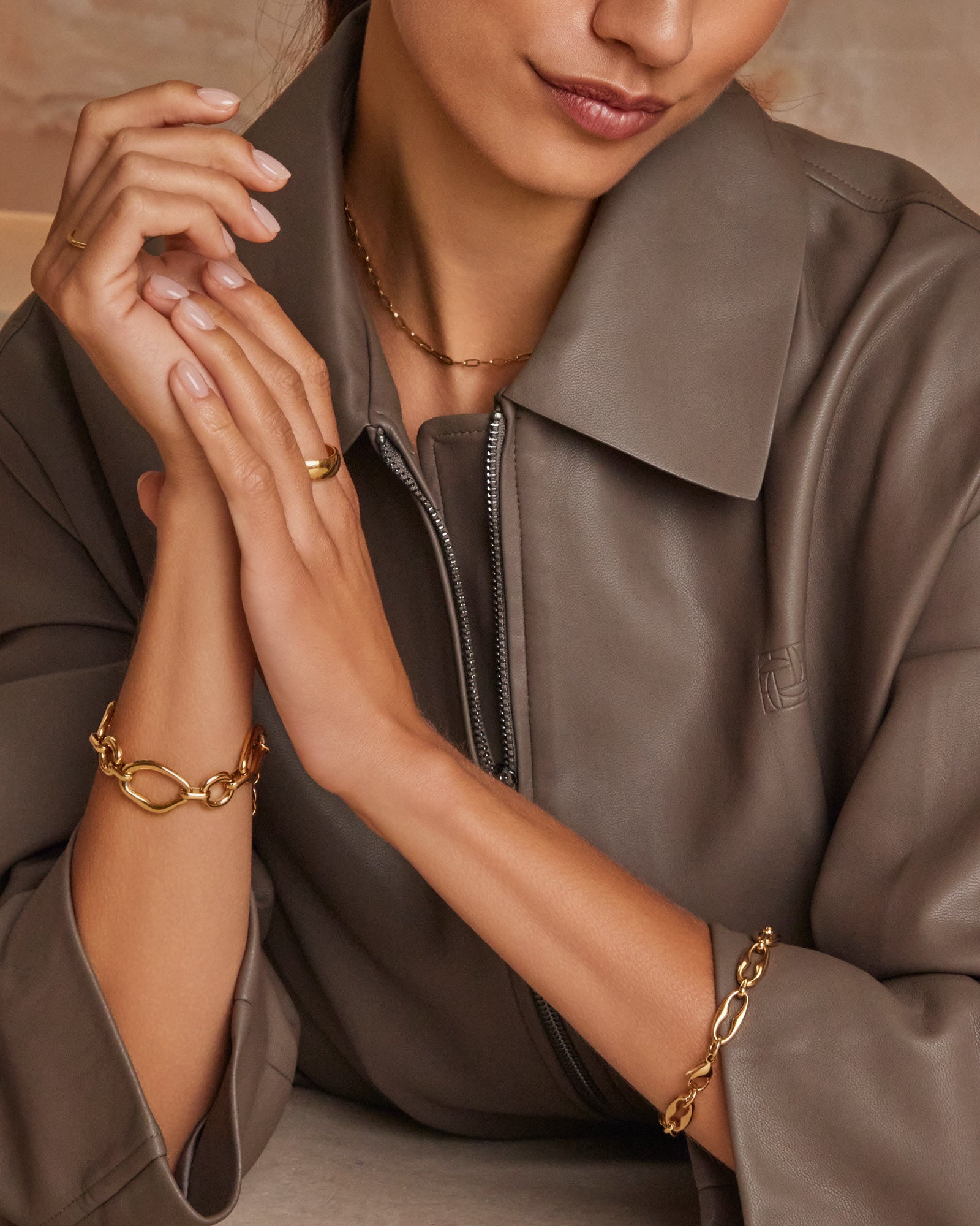 Muse Organic Shaped Bracelet – Gold or Silver Stainless Steel