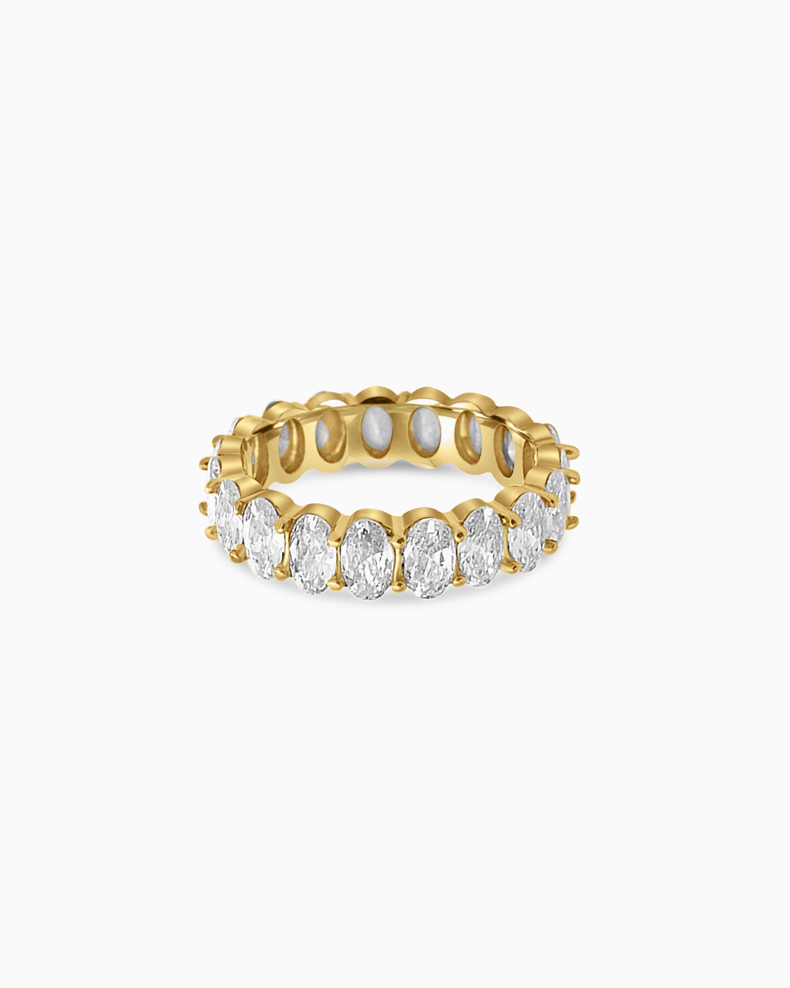 Classic Oval Eternity Band with Cubic Zirconia