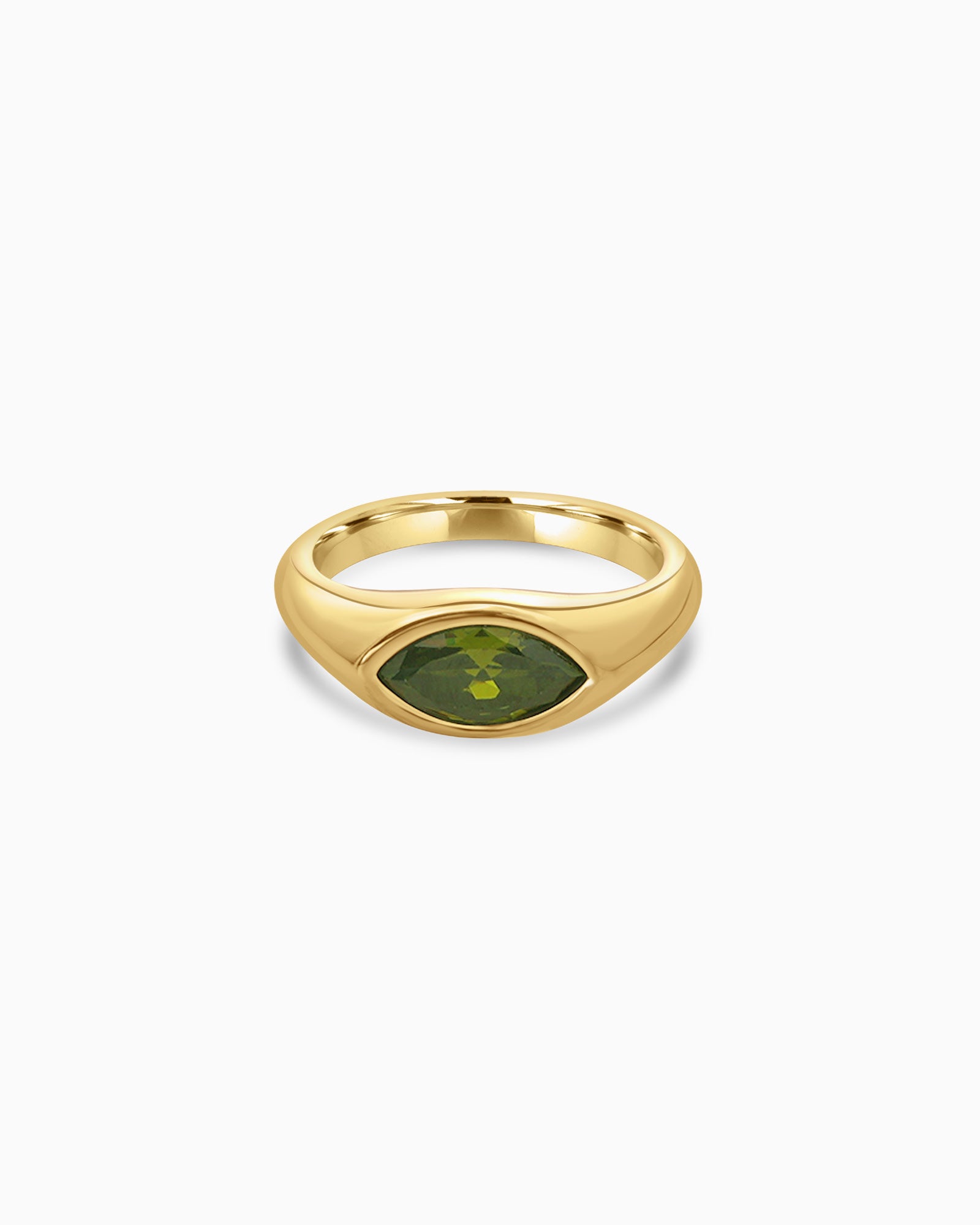 Aurora Mini Cubic Zirconia Signet Ring