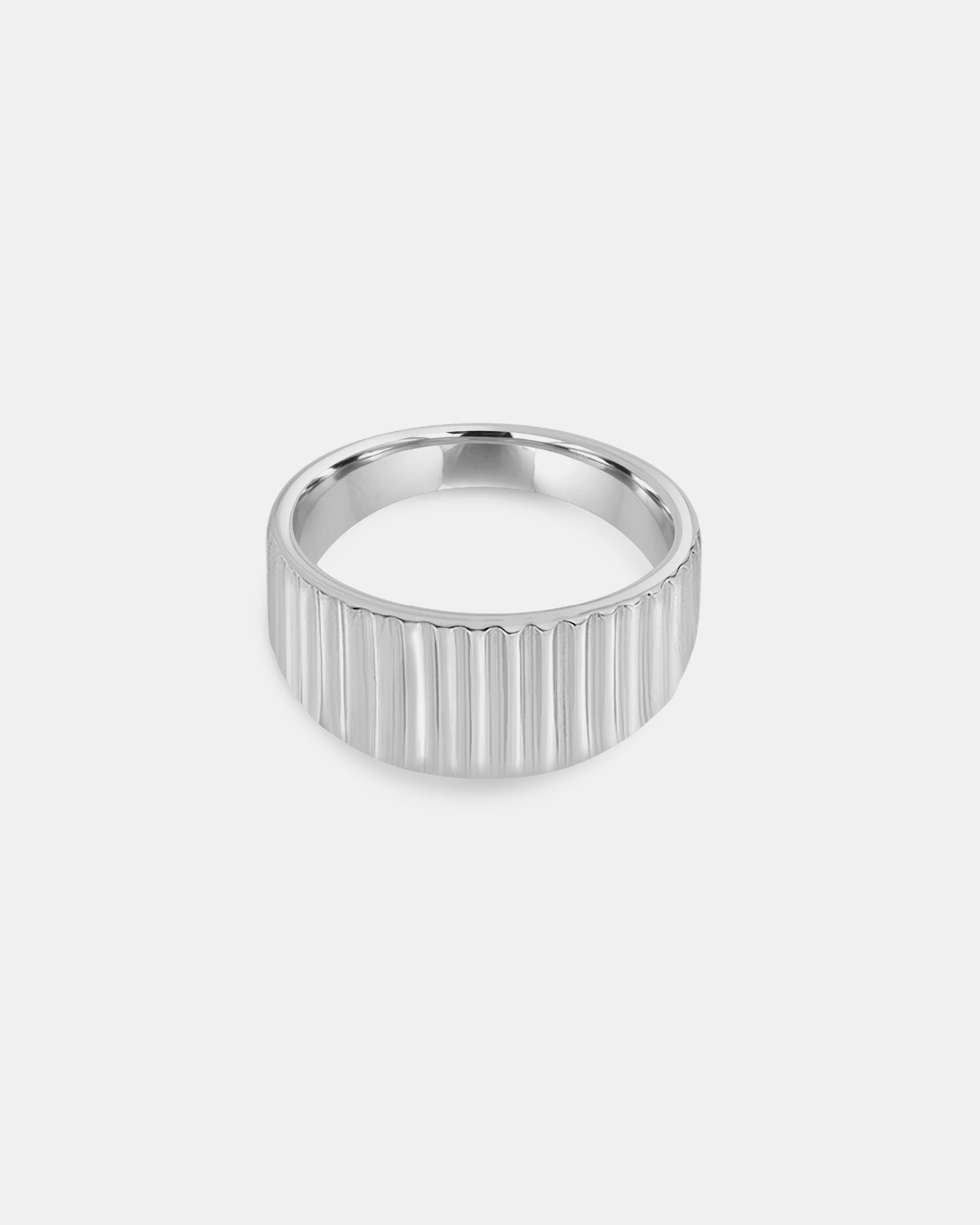 Texture Polished Lined Ring | Zoe Olivia Jewellery Australia