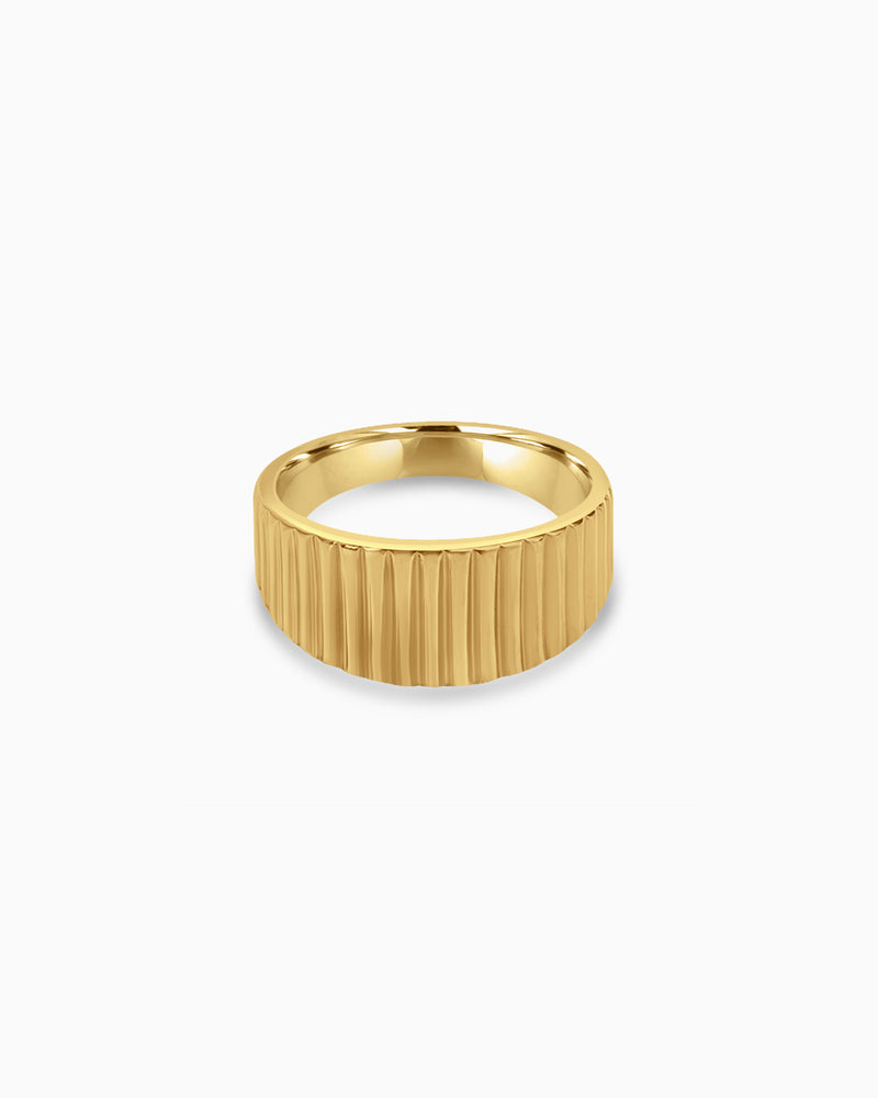 Escarpment Polished Lined Ring | Zoe Olivia Jewellery Australia