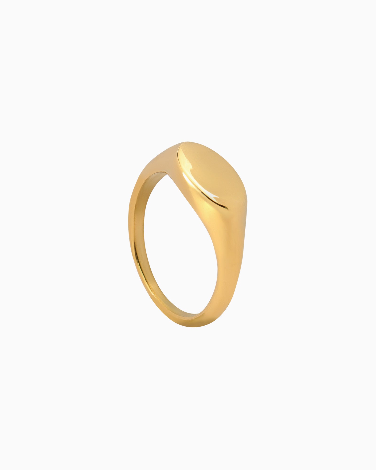Gold Sculptural Waterproof Ring Set