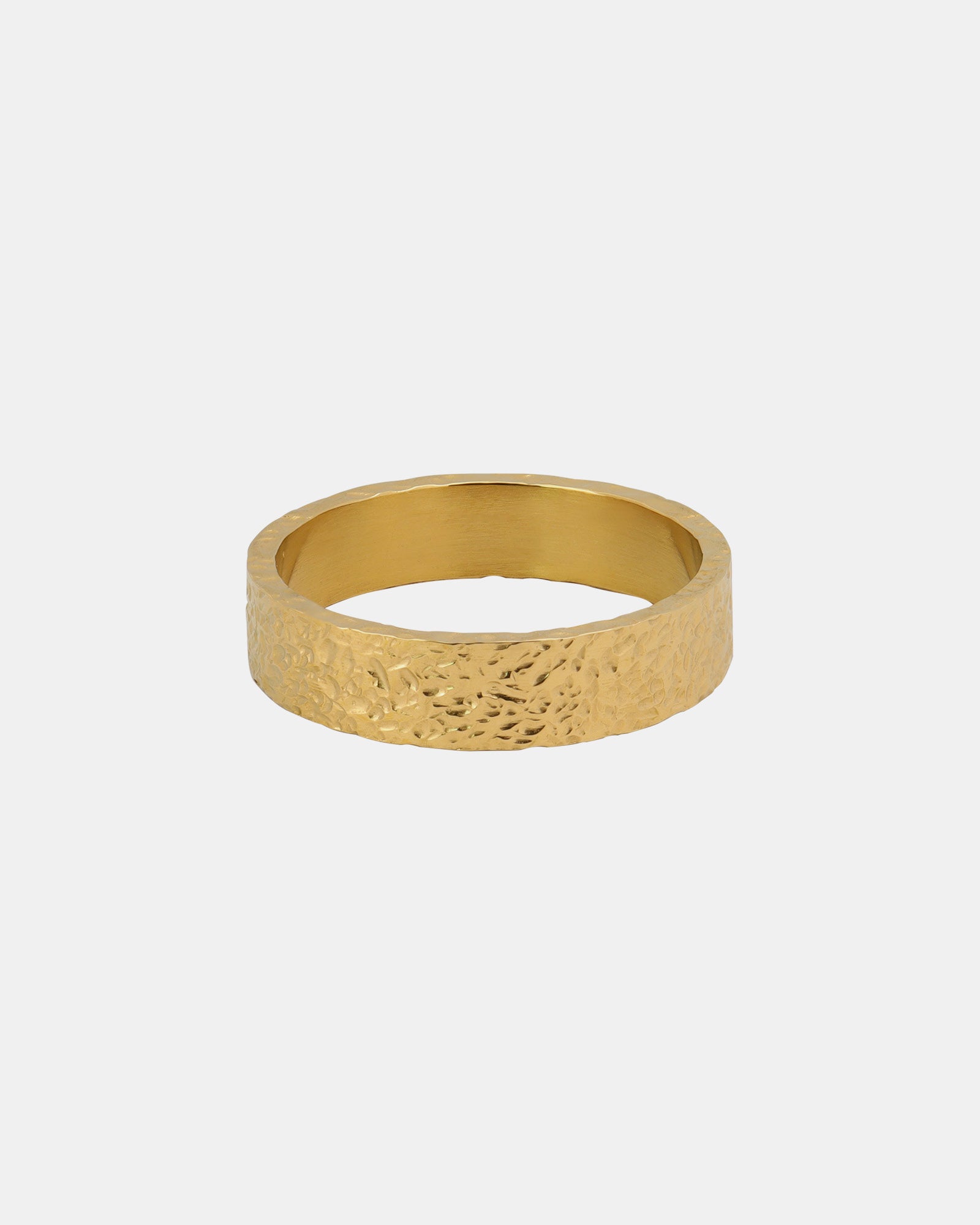 Texture Medium Rough Hammered Band | Zoe Olivia Jewellery Australia