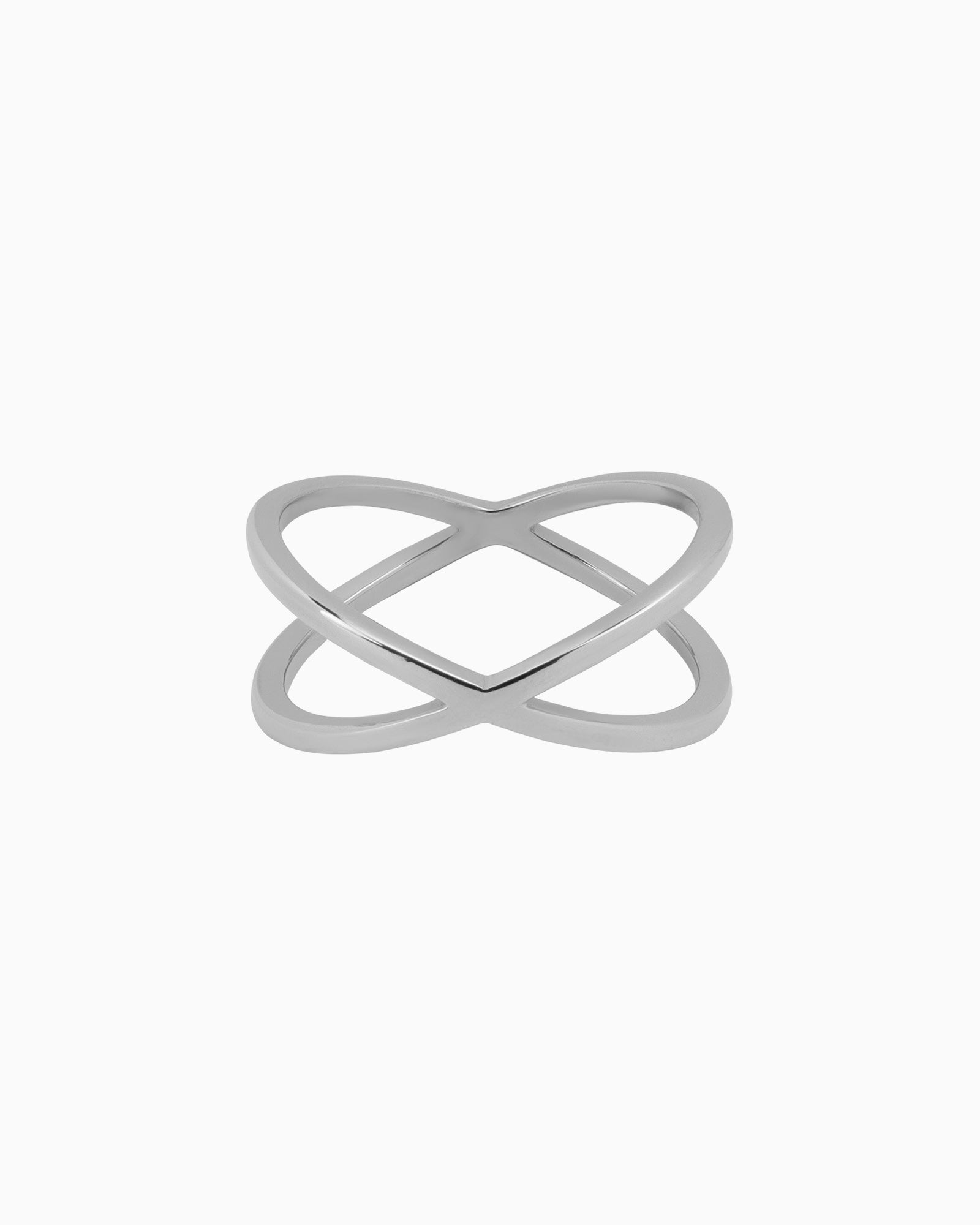 Essentials Crossover Double Band Ring