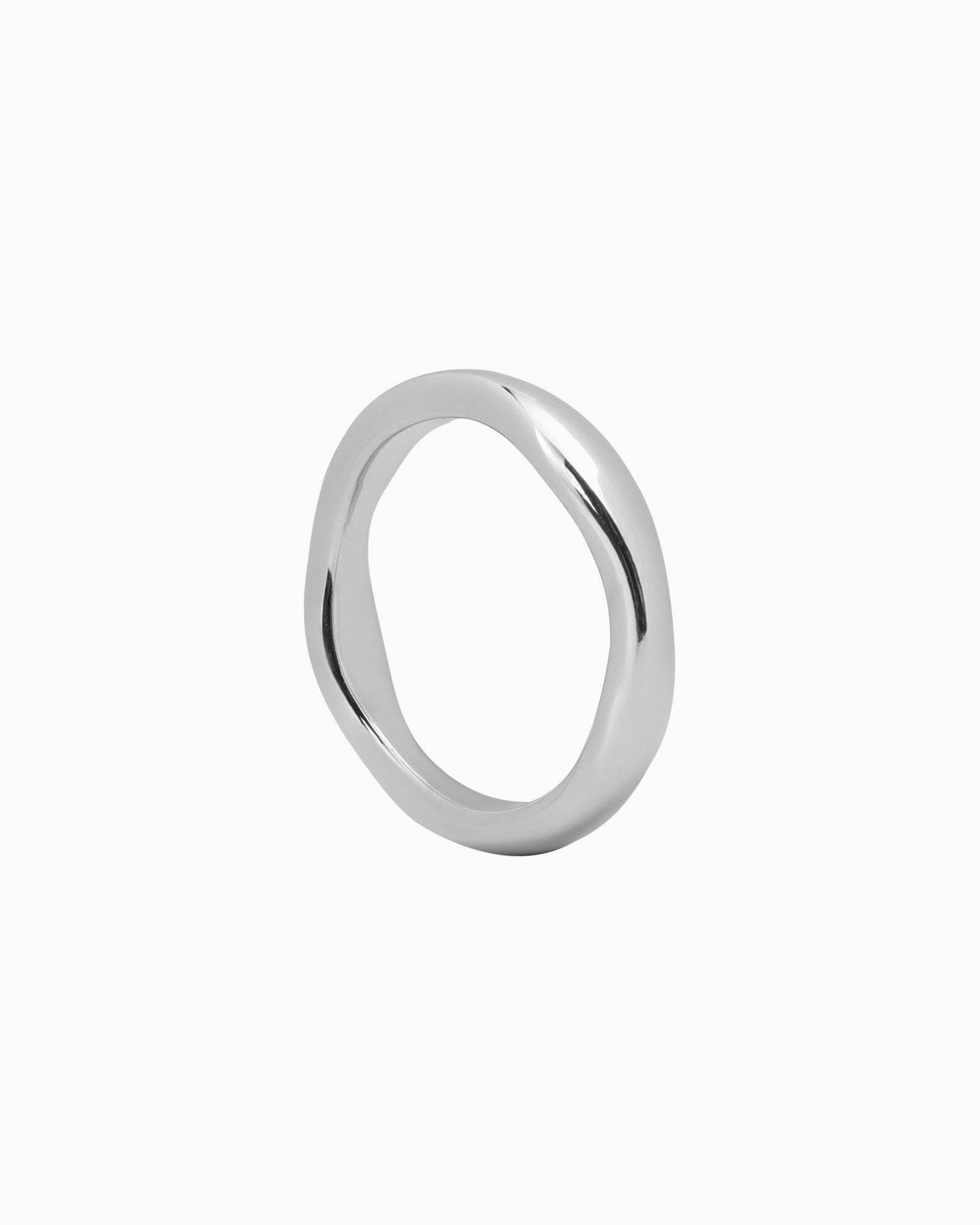 Silver Modern Stack Ring Set