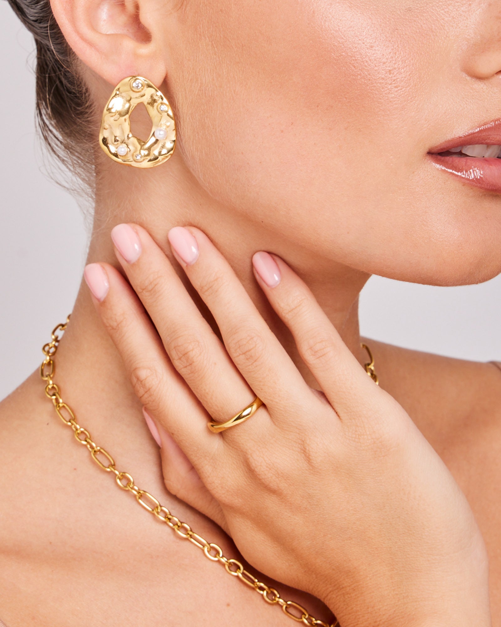 Essentials Thick Organic Flow Ring | Zoe Olivia Jewellery Australia