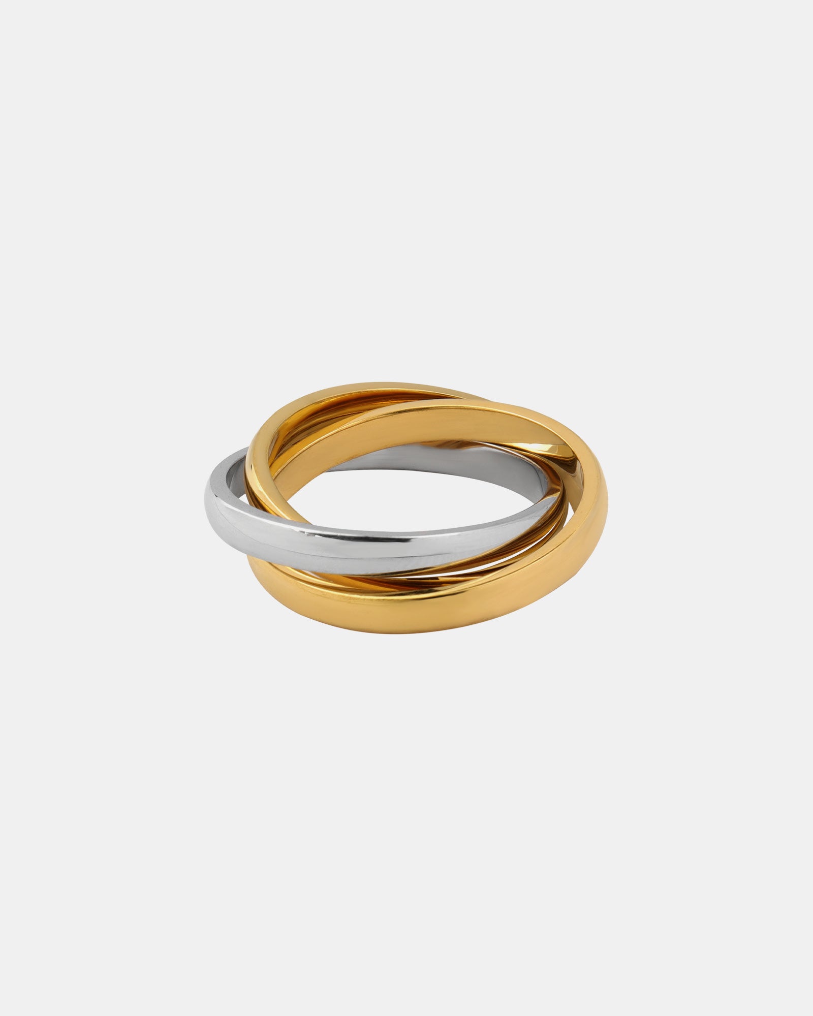 Two Tone Two-Tone Interlocking Circles Ring | Zoe Olivia Jewellery Australia