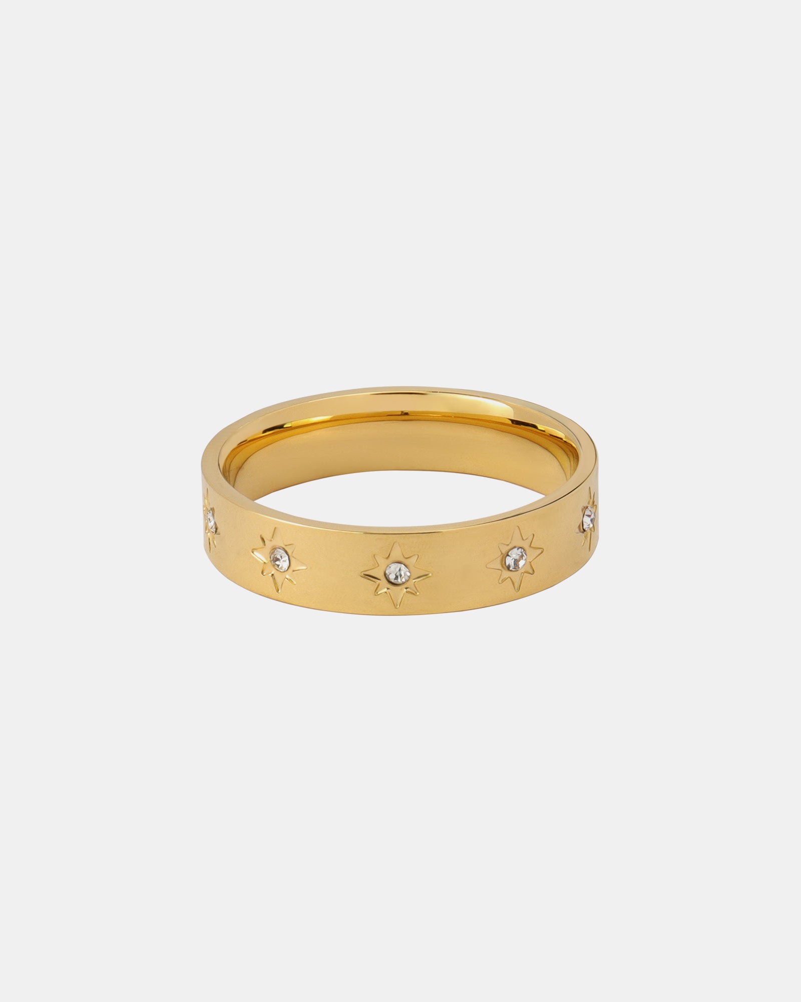 Stars Thick Cubic Zirconia Star Ring | Zoe Olivia Jewellery Australia