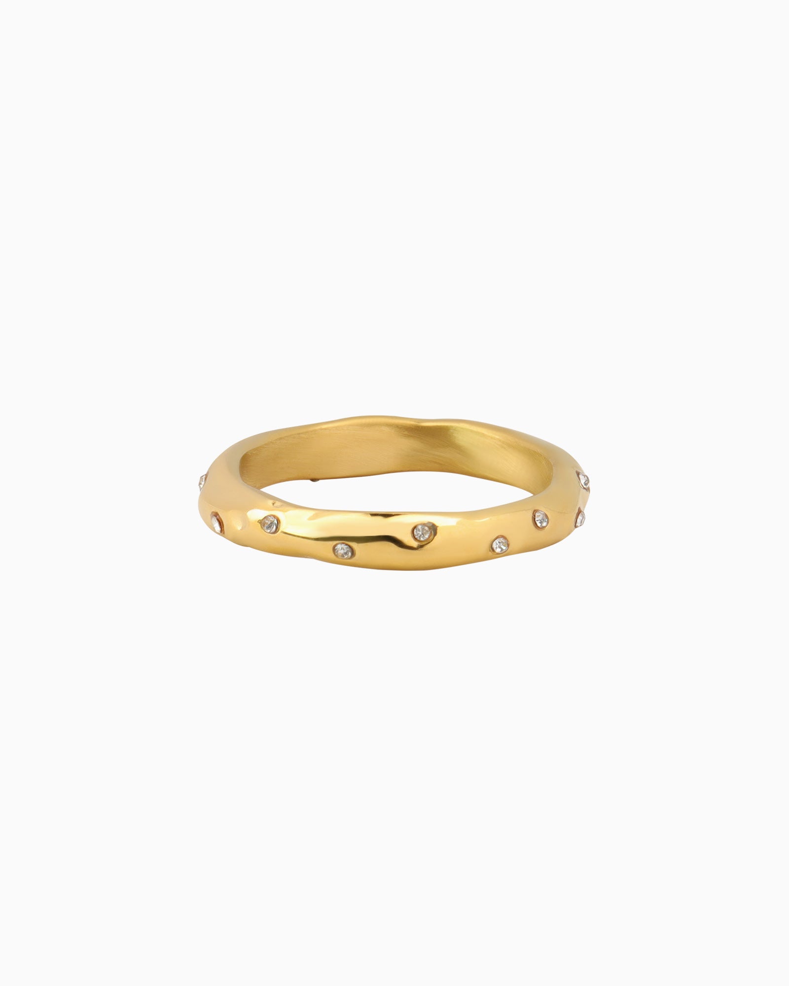 Escarpment Jagged edge Cubic Zirconia Ring