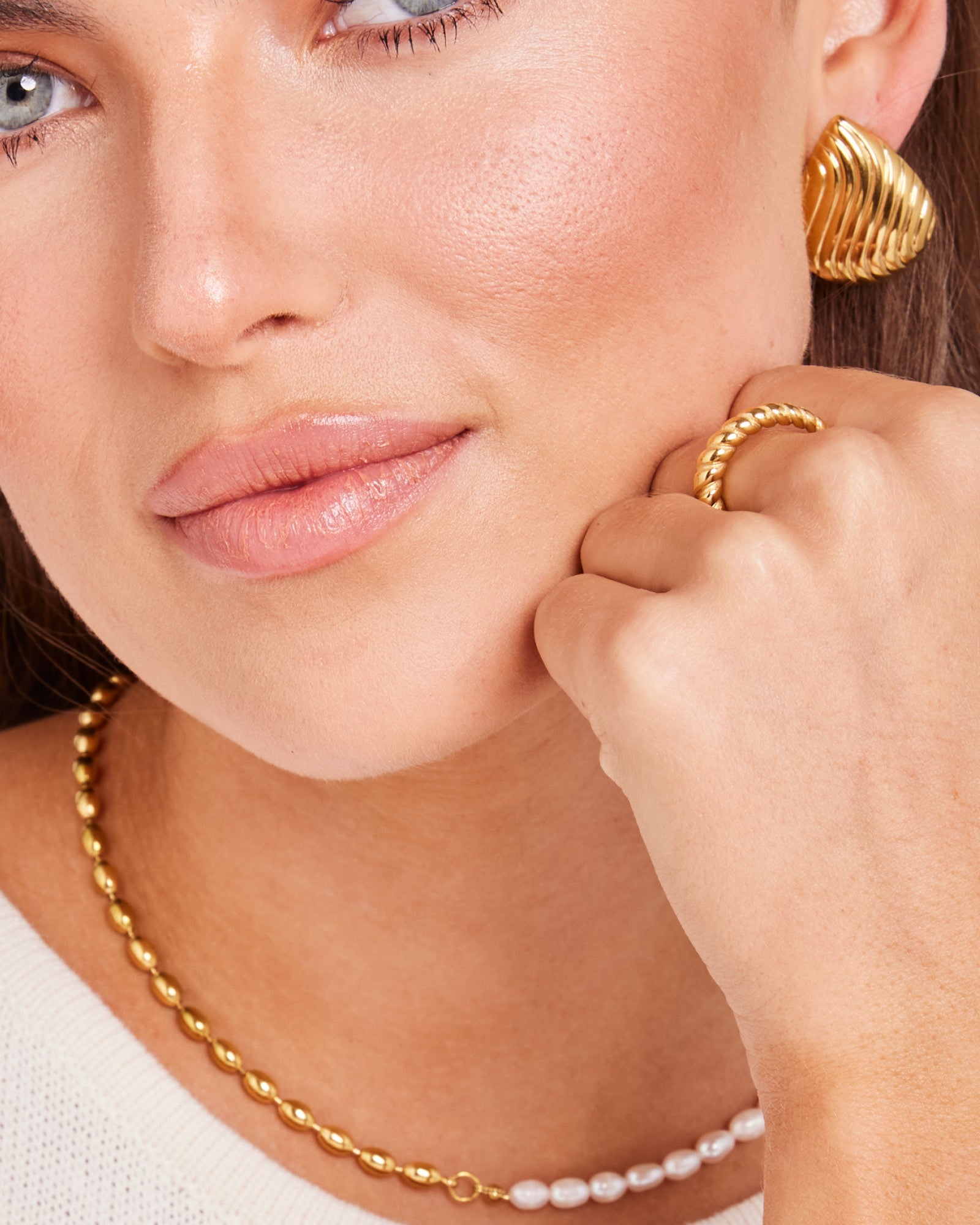 Essentials Polished Braided Ring | Zoe Olivia Jewellery Australia