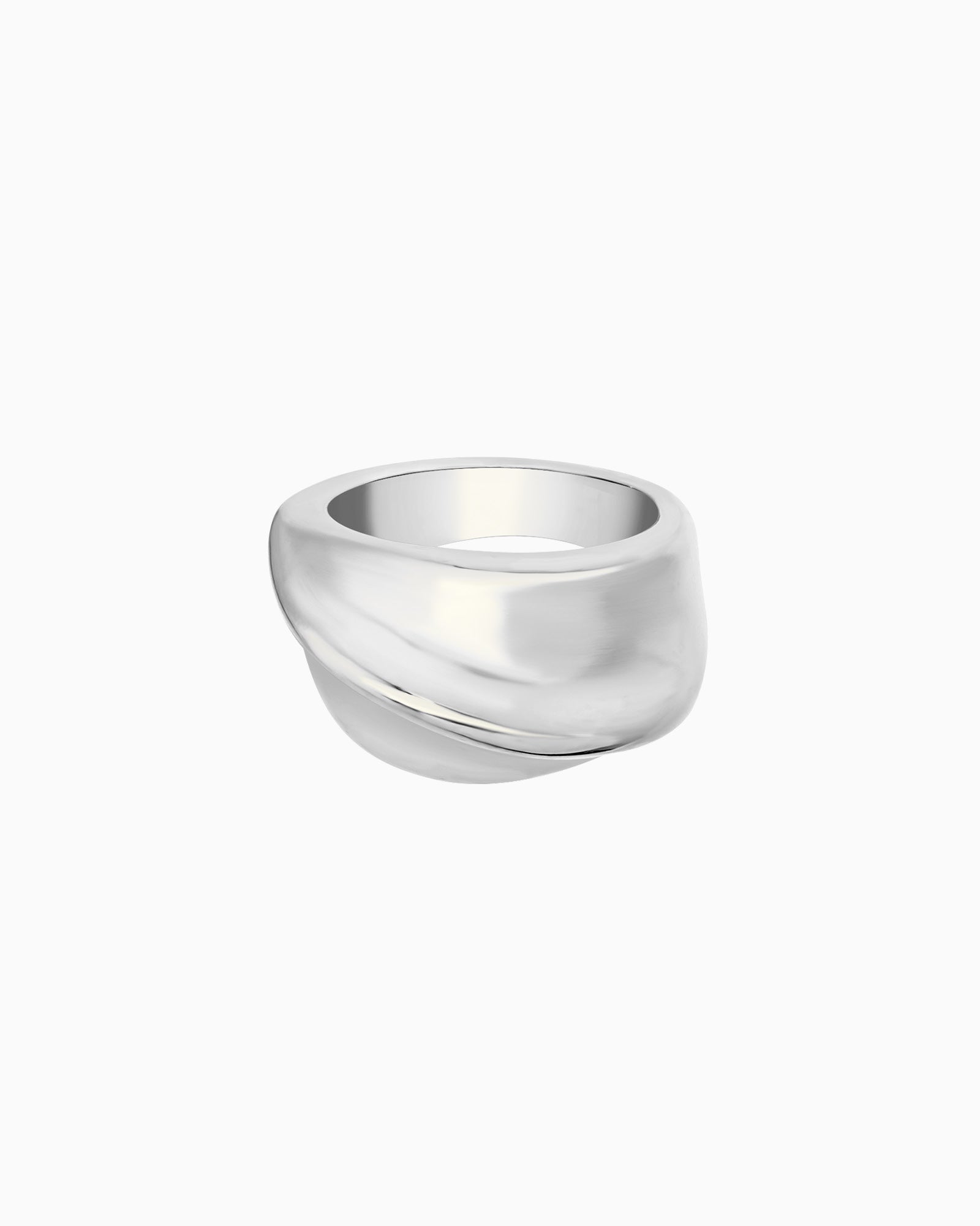 Solara Thick Wave Ring in Silver | Zoe Olivia Jewellery Australia