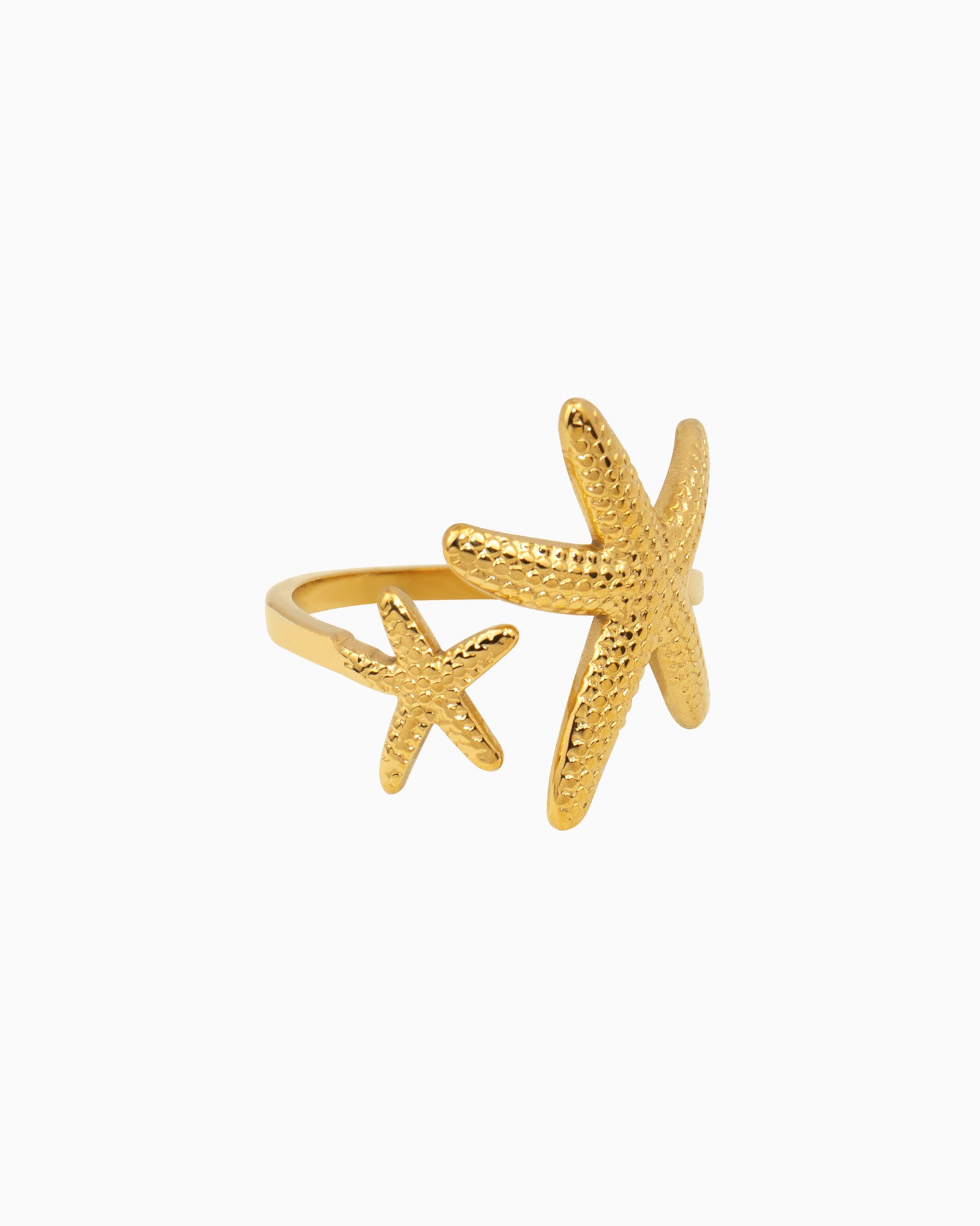 Solara Statement Starfish Adjustable Ring | Zoe Olivia Jewellery Australia