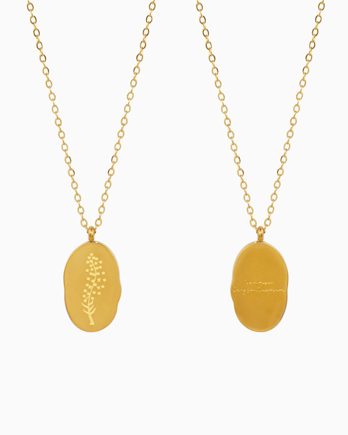 Birth Flower Necklace Set
