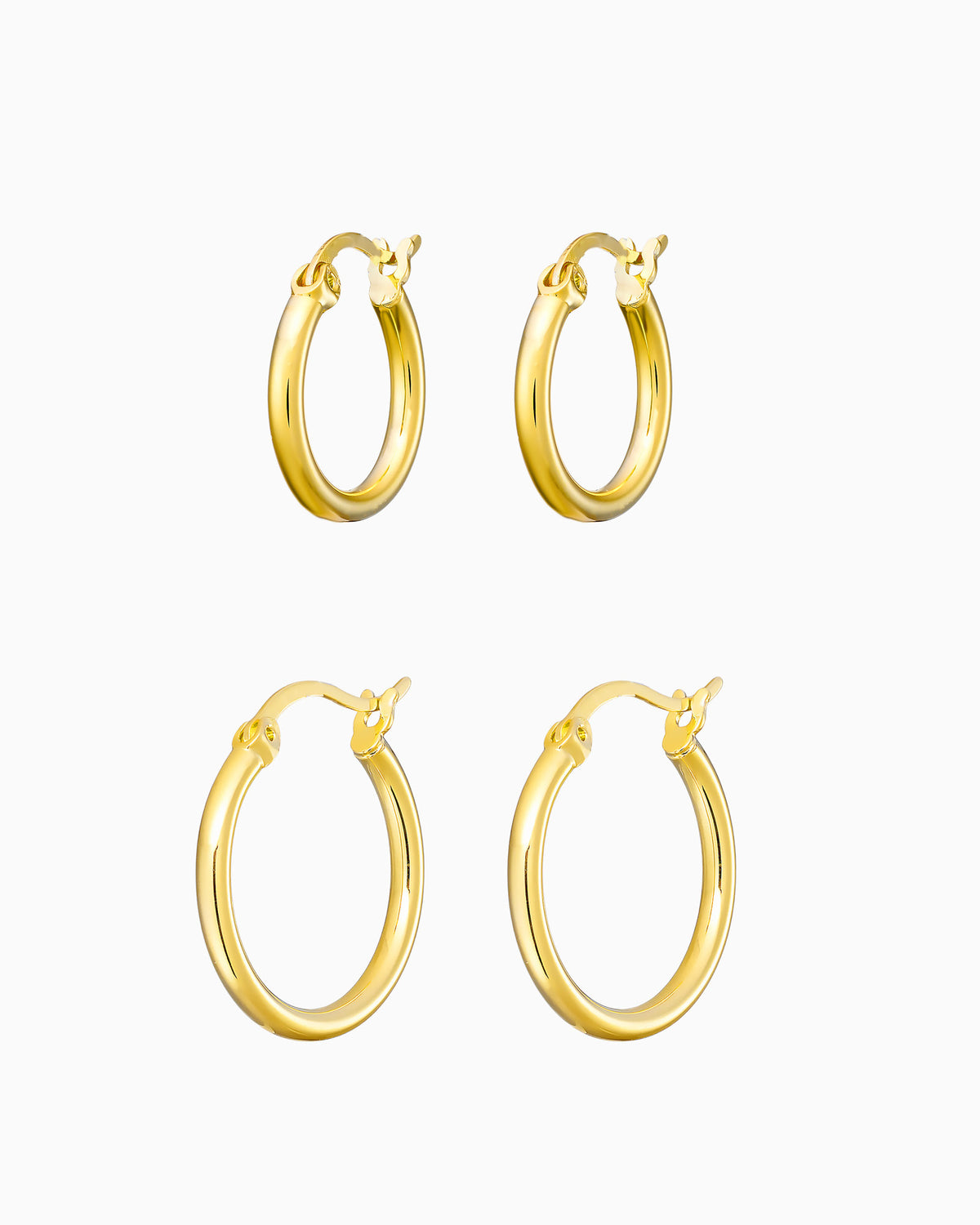 Gold Vermeil Duo Hoops Set
